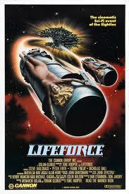 Cartaz para Lifeforce (1985).