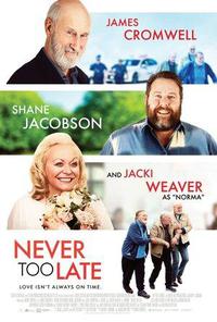 Poster for Never Too Late (2020).