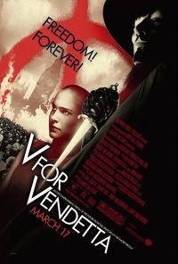Plakát k filmu V for Vendetta (2005).