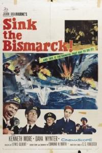 Омот за Sink the Bismarck! (1960).