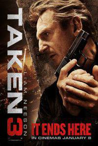 Plakát k filmu Taken 3 (2015).