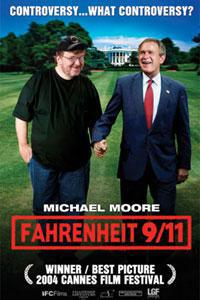 Обложка за Fahrenheit 9/11 (2004).