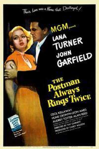 Plakát k filmu The Postman Always Rings Twice (1946).
