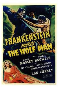 Cartaz para Frankenstein Meets the Wolf Man (1943).