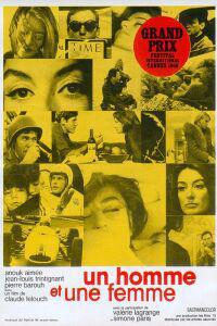 Poster for Un homme et une femme (1966).