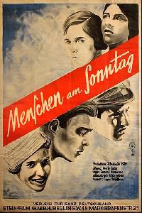Poster for Menschen am Sonntag (1930).